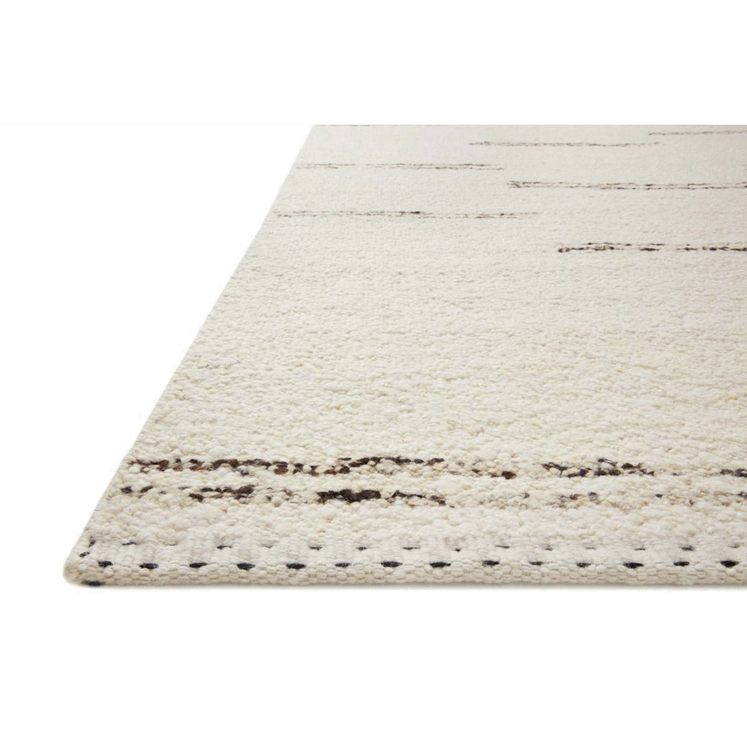 Athena cream and wood rug, room scene