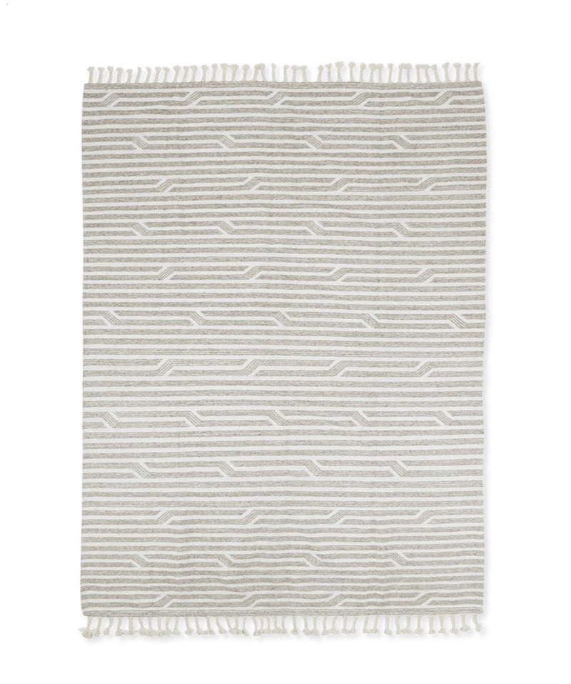 Kolkata Rug | Grey + Cream