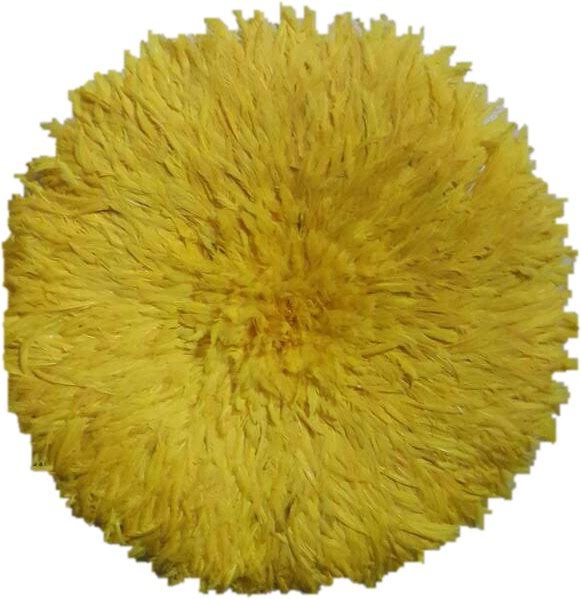 African Juju Hat in Yellow