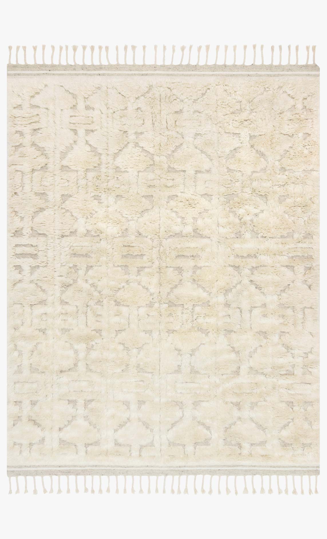 Iris pearl area rug, full view
