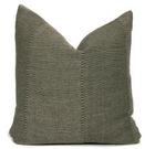Verona Designer Pillow Cover | Olive Green Linen Pillow 14x20